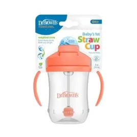 dr-brown-s-kubek-pierwsza-slomka-koralowy-6m-270-ml