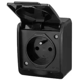 hermes-czarny-gniazdo-nt-1x-z-u-z-klapka-2p-z-ip44-zaciski-srubowe-16a-250v