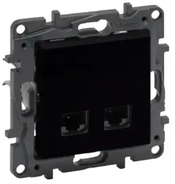 niloe-step-modul-czarny-gniazdo-komputerowe-2x-uae-8-cat-5e-utp-863560