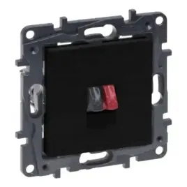 niloe-step-modul-czarny-gniazdo-glosnikowe-hi-fi-1x-zaciski-4mm2-863585