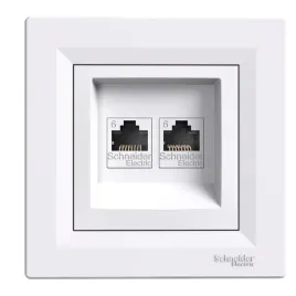 asfora-bialy-gniazdo-komputerowe-2x-uae-8-cat-6-utp-plaskie-eph4800121