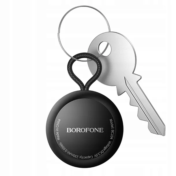 lokalizator-gps-tracker-borofone-do-kluczy-psa-auta-roweru-apple-iphone-zalaczone-wyposazenie-etui