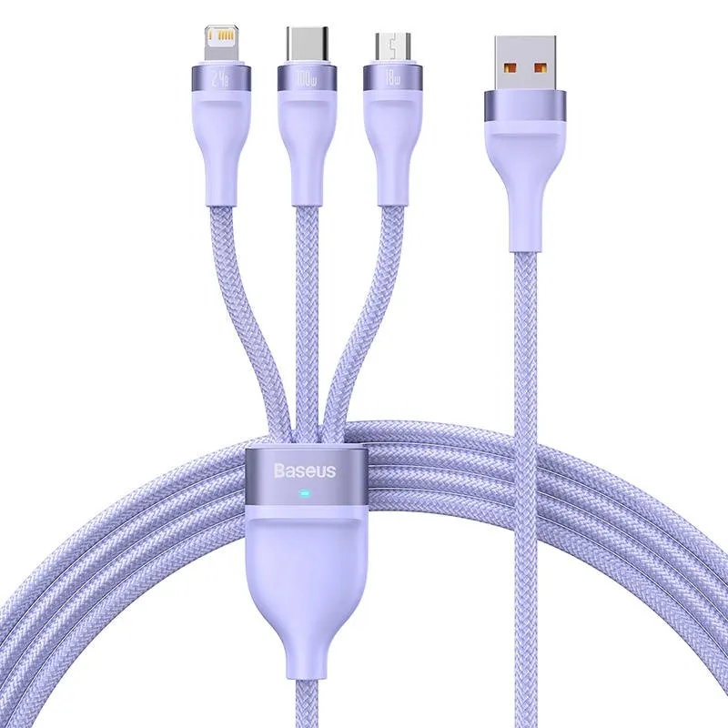 baseus-kabel-3-w-1-usb-na-typ-c-lightning-micro-usb-100w-6a-12-metra-kolor-fioletowy