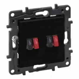 niloe-step-modul-czarny-gniazdo-glosnikowe-hi-fi-2x-zaciski-4mm2-863586
