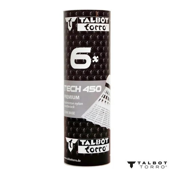 lotki-do-badmintona-talbot-torro-tech-450-slow-6-szt-biale-marka-talbot-torro-model-19-series