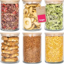 6x-szklany-pojemnik-na-zywnosc-produkty-sypkie-z-drewniana-pokrywka-880ml