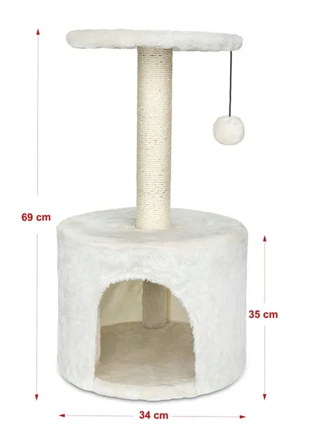 drapak-dla-kota-z-legowiskiem-i-slupkiem-69-cm-wysokosc-cm-61-100-cm