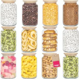 pojemniki-na-zywnosc-produkty-sypkie-szklane-drewniana-pokrywka-880ml-12szt