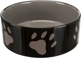trixie-miska-ceramiczna-czarna-w-szare-lapki-14l-20cm-tx-24533