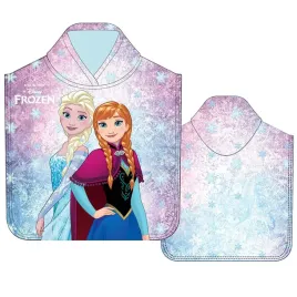 poncho-dla-dzieci-50x100-frozen-anna-elsa-rozowy-recznik-z-kapturem