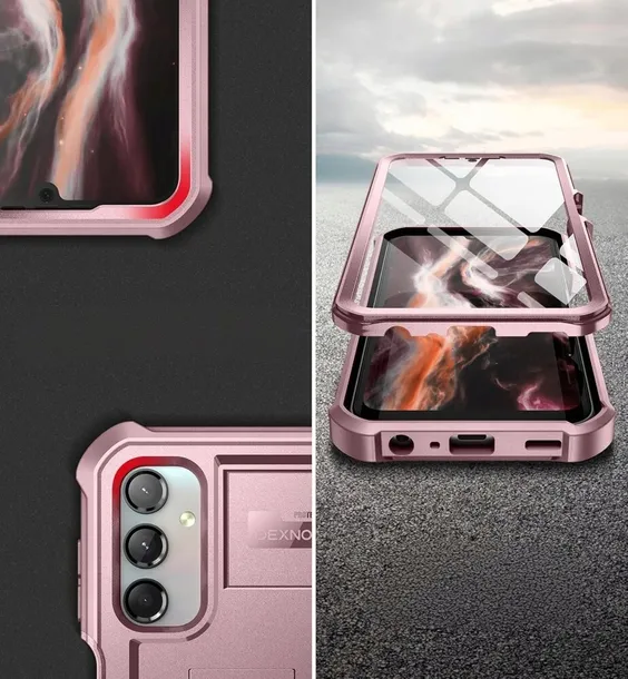 pancerne-etui-dexnor-do-galaxy-a25-ramka-z-folia-chroniace-ekran-360-case-typ-plecki