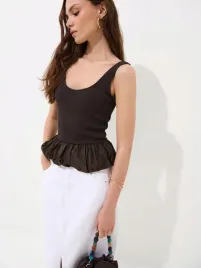 brazowy-top-z-rozkloszowanym-dolem-mohito-xl