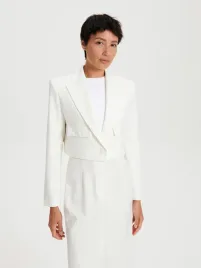 biala-krotka-marynarka-w-niebieskie-paski-reserved-l