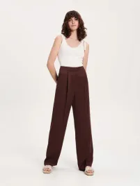 brazowe-eleganckie-spodnie-damskie-reserved-m