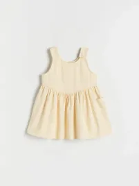 zolta-bawelniana-sukienka-reserved-110