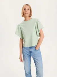 zielony-t-shirt-z-falbanka-reserved-s