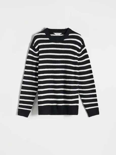 czarny-sweter-w-paski-reserved-l-marka-reserved