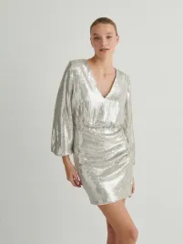 srebrna-sukienka-mini-z-cekinami-reserved-xs