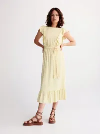 zolta-sukienka-z-wiskozy-reserved-xs