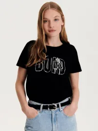 czarna-bawelniana-koszulka-z-bialym-nadrukiem-reserved-l