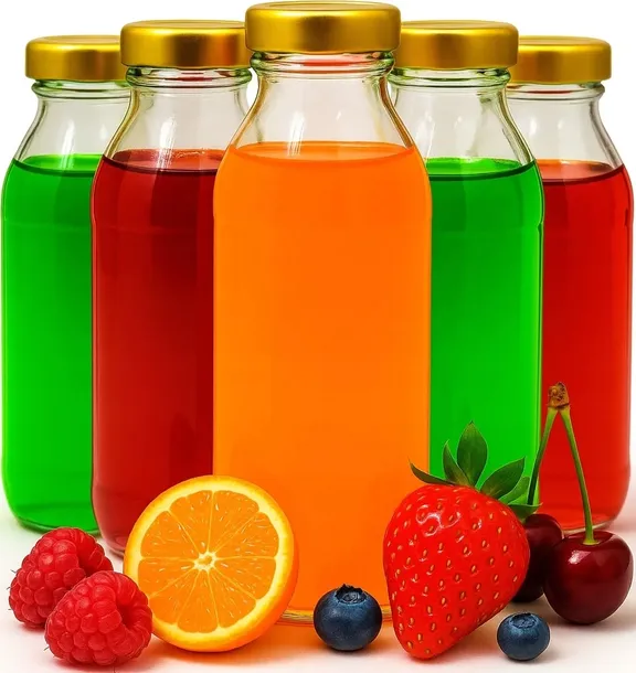 60X Butelka szklana na sok soczek Kubuś 330ml butelki + zakrętka 60szt +