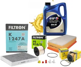 olej-5w30-elf-5l-zestaw-filtrow-citroen-c5-iii-peugeot-407-2-0hdi