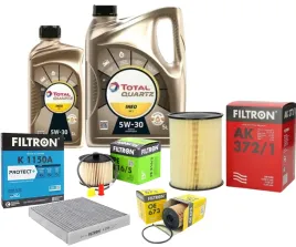 6l-olej-5w30-total-ecs-4x-filtry-ford-focus-ii-mk2-cmax-2-0tdci-volvo