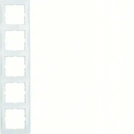 ramka-pieciokrotna-berker-bialy