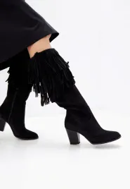 kozaki-trussardi-jeans-skorzane-zamsz-z-fredzlami-kowbojki-roz-40