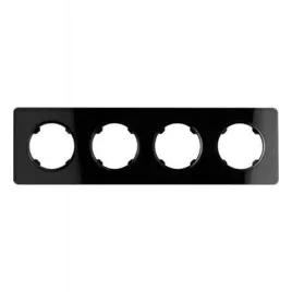 ramka-4-krotna-szklana-premiumline-czarna-warszawa