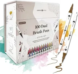 dwustronne-mazaki-do-kaligrafii-lebenskmpass-100-szt-na-bazie-wody