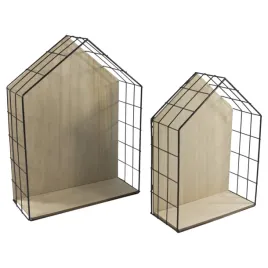 polka-drewno-mplco-30-x-12-cm-czarny-drewno-retro