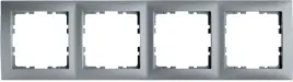 ramka-poczworna-berker-srebrny