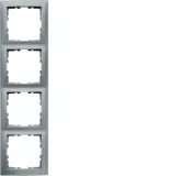 ramka-4-krotna-aluminium-b-kwadrat-berker-hager-waga-z-opakowaniem-0-1-kg
