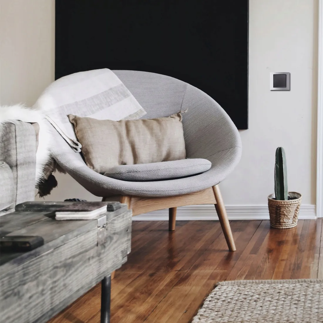 ramka-pojedyncza-berker-bialy