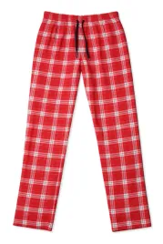 spodnie-pizamowe-damskie-rozmiar-m-dlugie-spodnie-w-kratke-czerwone
