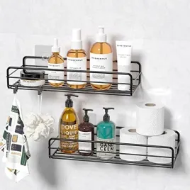 polka-samoprzylepna-prysznicowa-jysdcxc-metalowa-czarna-2-sztuka