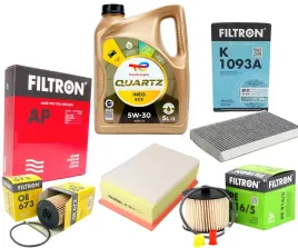 5w30-olej-5l-total-ineo-ecs-zestaw-4x-filtrow-citroen-c4-i-2-0hdi