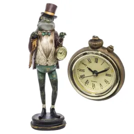 zaba-z-zegarkiem-45x15-cm-figurka-rzezba-zegar-stojacy-kominkowy-ozdobny