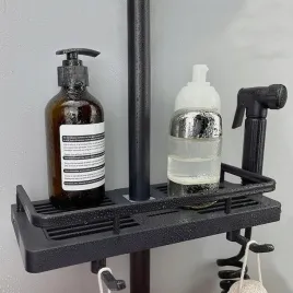 polka-prysznicowa-na-drazek-bez-wiercenia-organizer-czarna