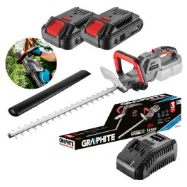 graphite-zestaw-nozyce-do-zywoplotu-krzakow-akum-58g042-36v-595-mm-2x-2ah