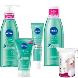 nivea-zestaw-oczyszczajacy-do-twarzy-derma-clear-platki-kosmetyczne