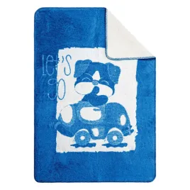 niebieski-naturalny-koc-dzieciecy-100x150-piesek