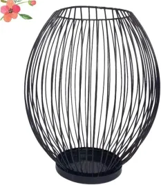 lampion-swiecznik-metalowy-druciany-czarny