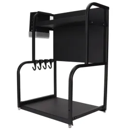 2-poziomowy-stojak-na-przyprawy-wielofunkcyjny-czarny-metal-drewno