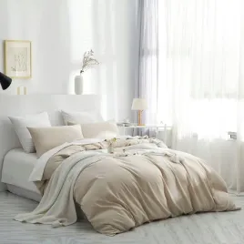 posciel-135-x-200-cm-2-czesciowa-bezowa-jednokolorowa-poszwa-na-koldre