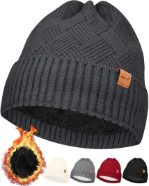 zimowa-ciepla-czapka-sutiyo-beanie-unisex-ocieplana-szara-atrakcyjny-wzor