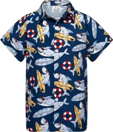 seaoyozo-koszula-dziecieca-krotki-rekaw-poliester-wielokolorowy-rozmiar-158