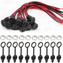 gniazdo-typu-c-panelowe-tablicowe-czarne-2pin-3a-300v-do-urzadzen-cyfrowych