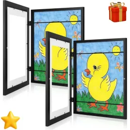 ramka-artystyczna-na-rysunki-obrazki-zdjecia-sciane-otwierana-dla-dzieci-x2